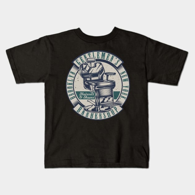 Gentlemen's Barbershop Kids T-Shirt by Verboten